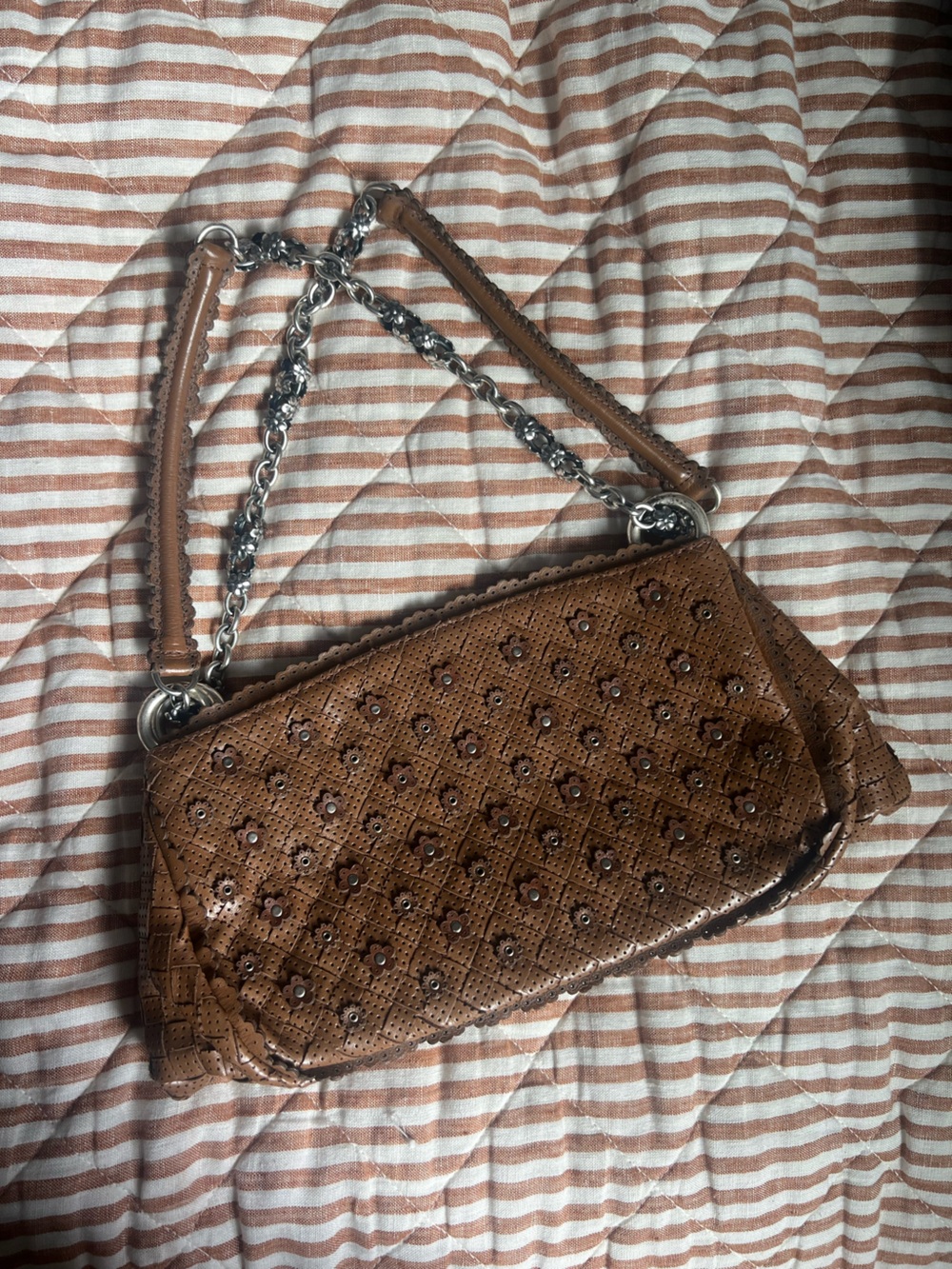 Bottega Veneta | ✨RARE✨ Vintage Perforated Intrecciato Shoulder Bag in Nappa